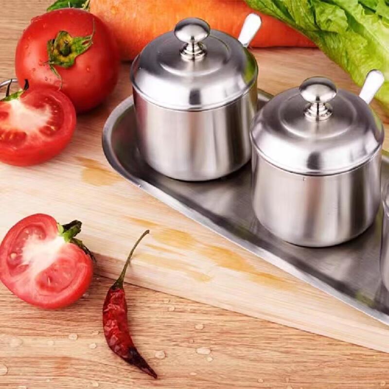 Chui Shan Hai 304 Stainless Steel Round Seasoning Jar
