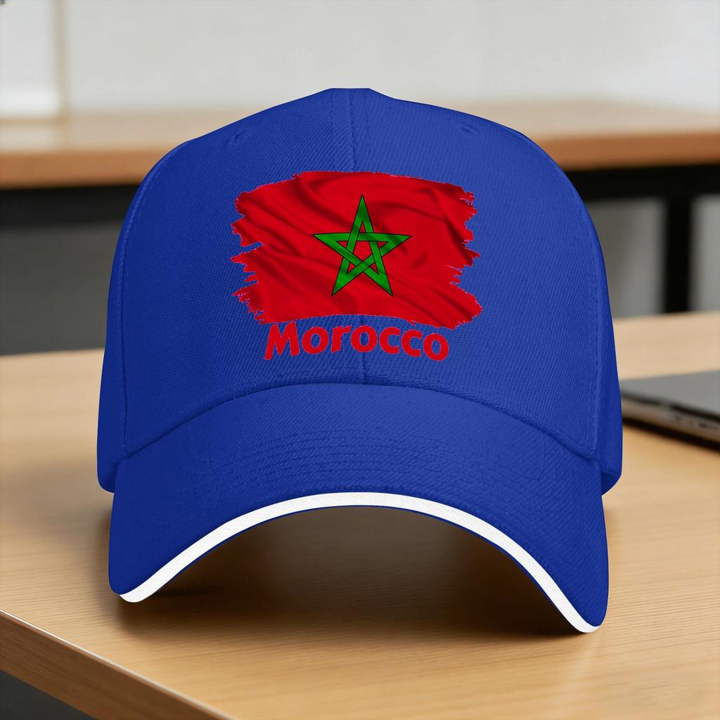 Morocco Flag Casual Baseball Cap  Kpop Rock Trucker Hat Summer SunProof Unisex Adult Yk Cool Baseball Caps