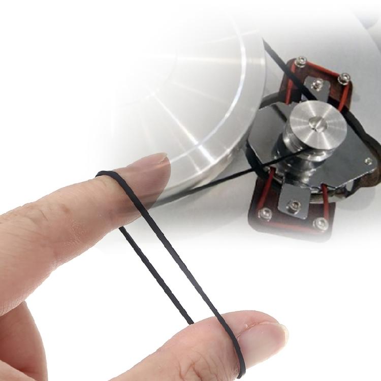 1mm Rubber Belts Durable for Recorder Players Turntable Fold Mixed 50/100PCS