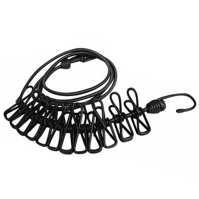 Trocknen von tragbarer Kleidung mit Clips, 12 elastischen Kleiderbügeln, winddicht