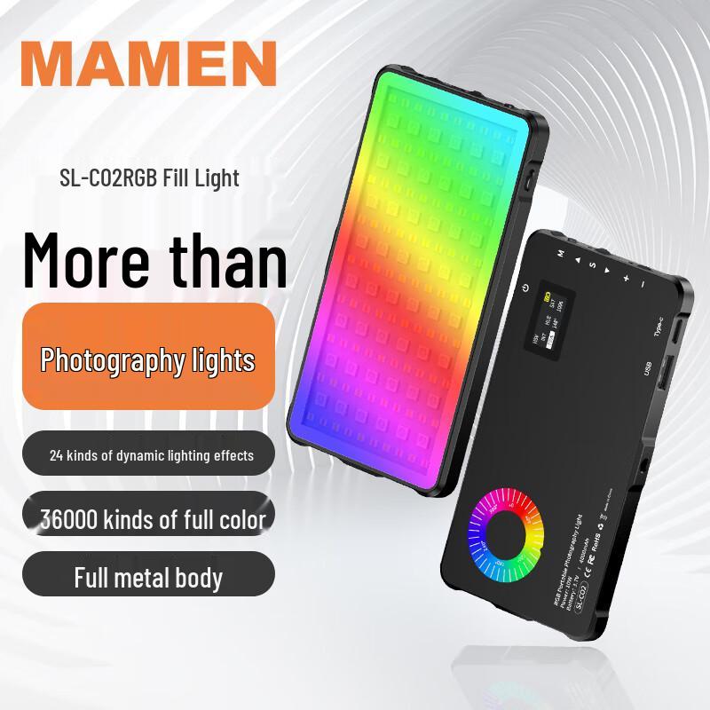 MAMEN RGB Portable LED Fill Light