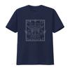 Gothic Line Art  Seconds Mars Rock Band Phoenix Totem Print Casual Streetwear T Shirt vintage Washed Soft Slightly Versatile