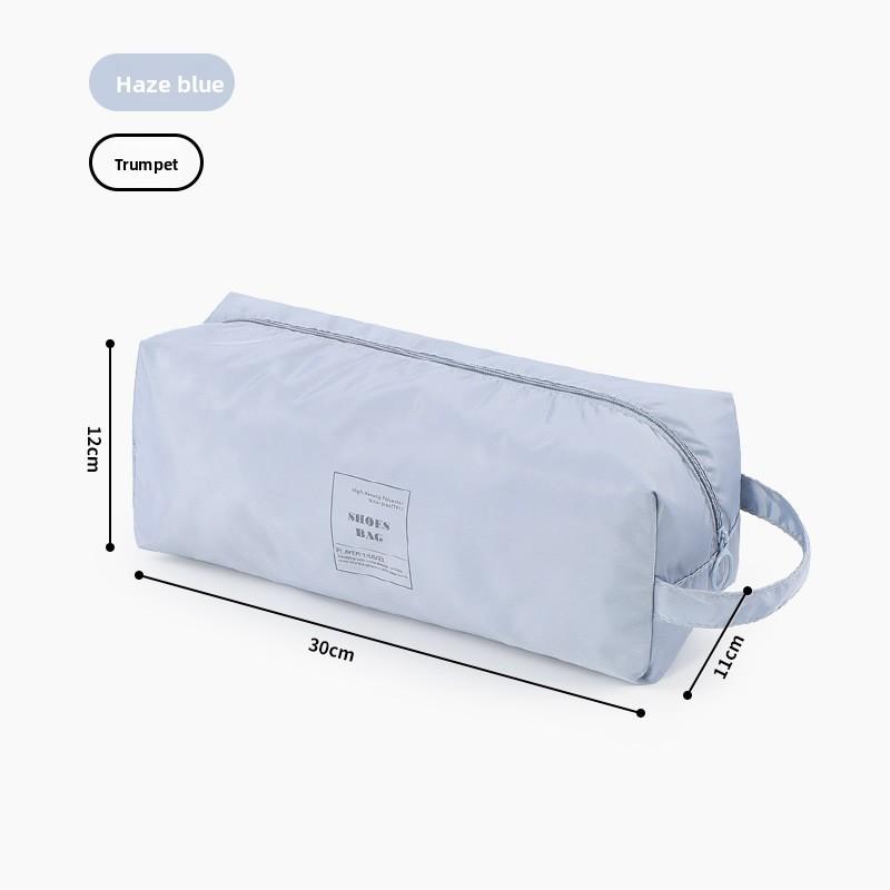 

Shoes Storage Bag Cubic Twill Fabric Multipurpose Travel Organizer For Bedroom And Closet Use BlueSmall