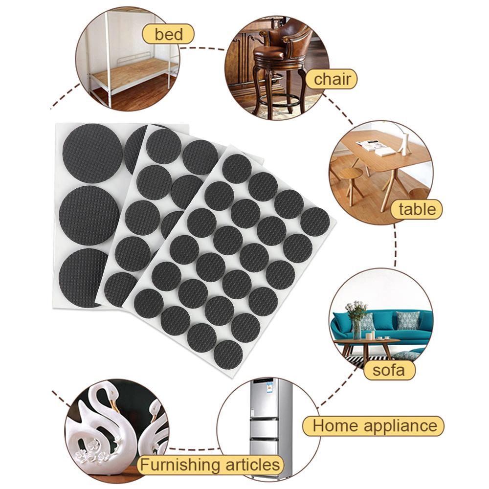 Self Adhesive Furniture Leg Anti Noisy Chair Table Foot Mat Non-slip Mat Bumper Cushion For Chair Table Floor Protector Hardware
