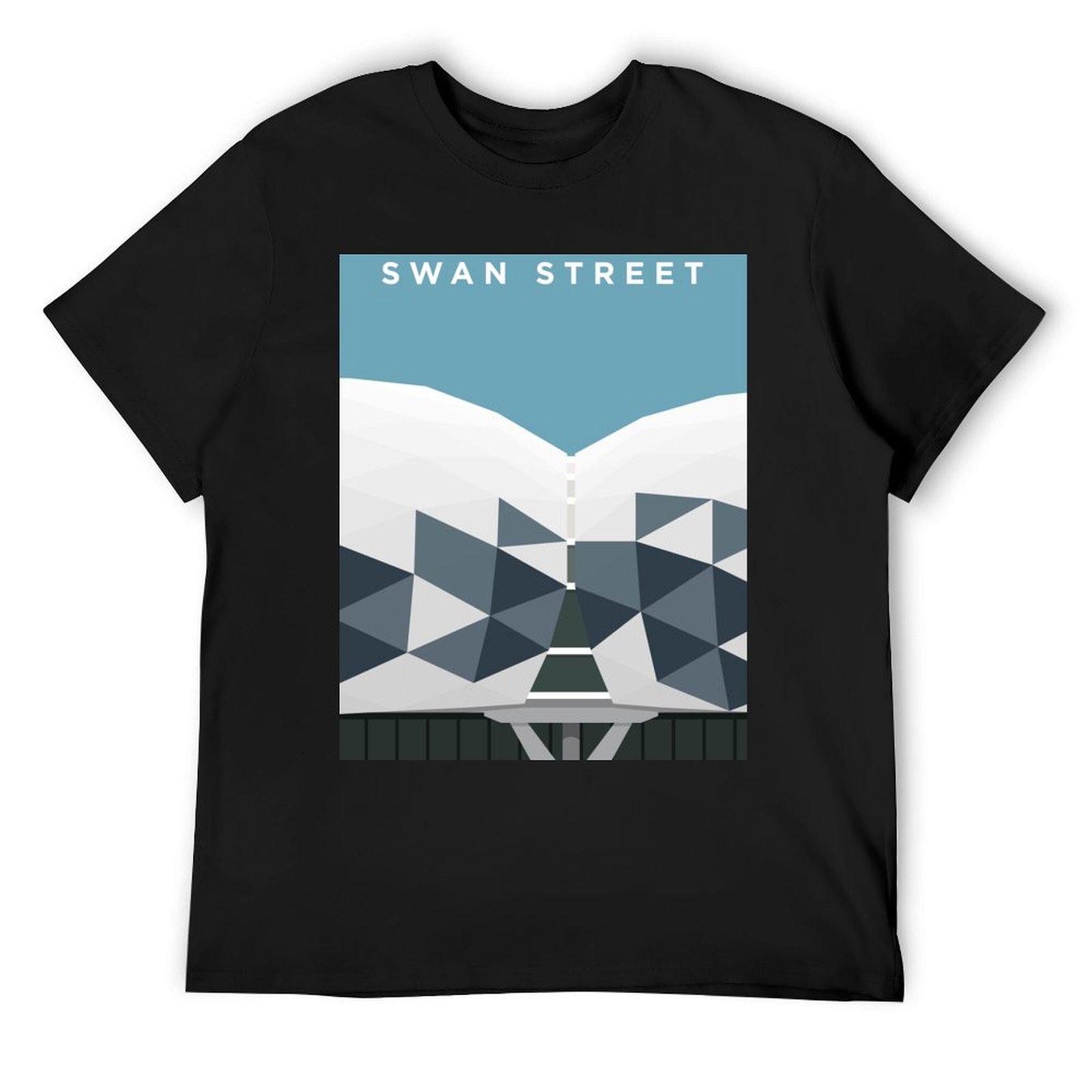 

Swan Street T-Shirt boys animal print shirts graphic tee men clothings 4XL