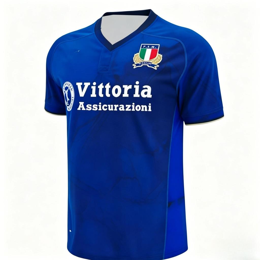 New 25/26 Italian Rugby Jersey T-shirt, Fitness Sportswear, Casual Wear, Breathable and Quick-Drying, Sportswear, Family Pack