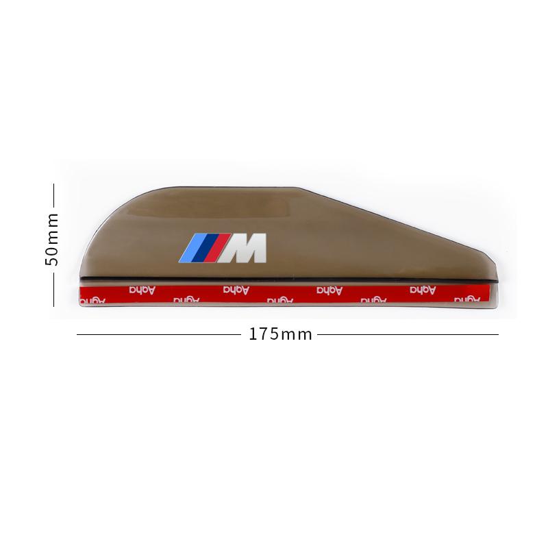 Car Side Rear View Mirror Rain Eyebrow Visor Rain Shield Shade Cover Sticker For BMW M Power Performance M3 M5 X1 X3 X5 X6 E46