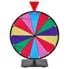 Ruota della Fortuna Rotante da 305 mm, Ruota Rotante a 14 Scomparti con Supporto, Roulette della Fortuna da Tavolo con Lavagna Cancellabile e 2 Pennarelli, 6 Colori, Facile