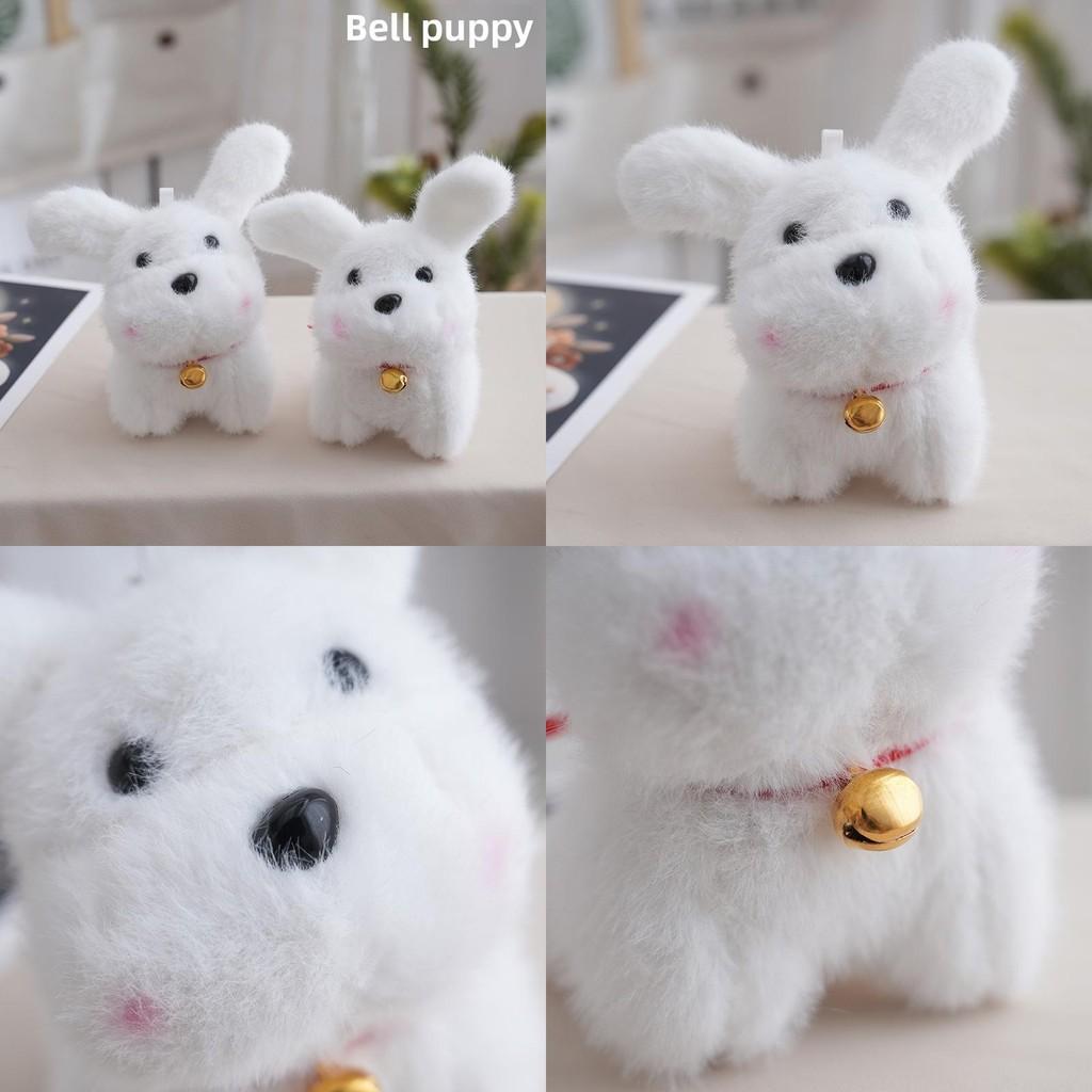 Plush Dog Keychain With Bell For Kids And Bag Accessories