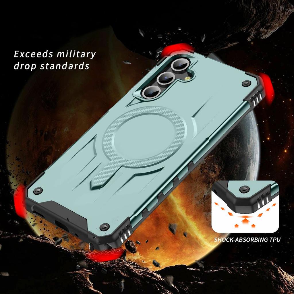 For Samsung Galaxy A15 5G/4G Case Compatible with MagSafe Four Corner Airbags PC+TPU Phone Cover