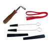 Piano Tuner Tuning Kit for w/ Rubber Mutes Tuning Wrench Set 8PCS for Professional Sparetime Hobbyist DIY Piano Tuning T