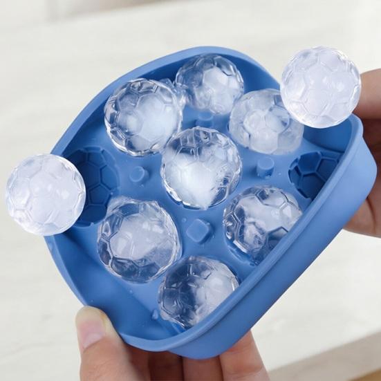 Soccer Ball Ice Cube Tray, 2026 World Mug Silicone Sphere Mold, Round Ice Maker for Whiskey Cocktail, Sports Themed Party Drinks Fans Gift