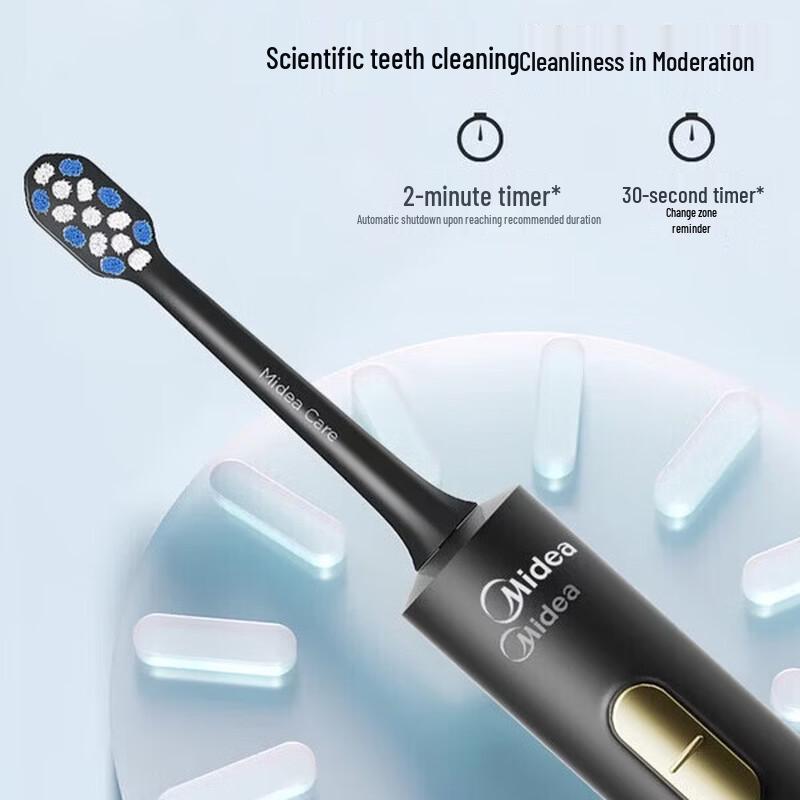 Midea S1PX Sonic Electric Toothbrush with 180-Day Battery Life CN Plug (adapter Included)
