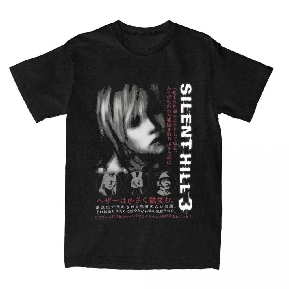 

Новинка гри жахів Silent Hill 3 футболка чоловіки/жінки Хізер Мейсон футболки літній одяг XXXXXL чорний