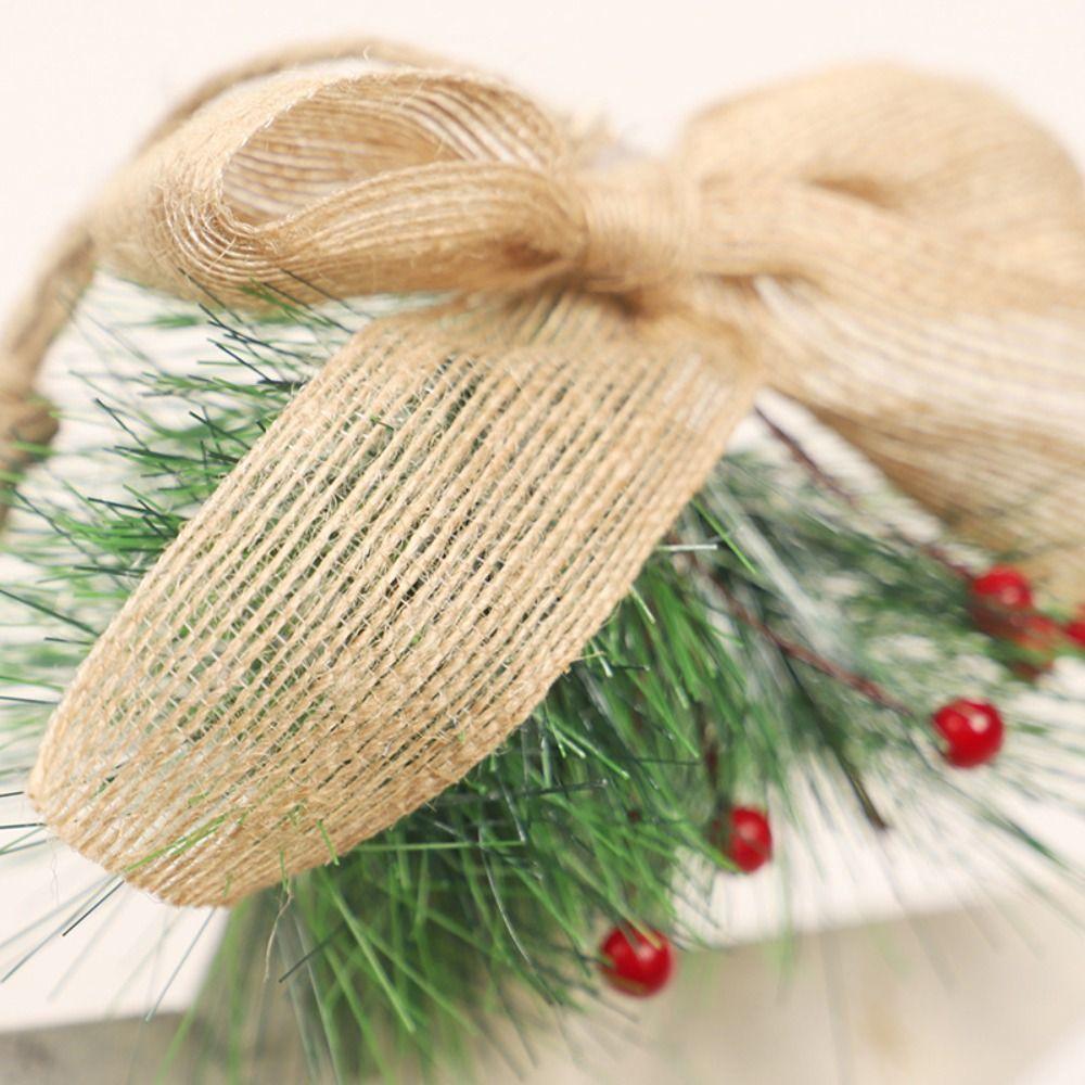 Iron Christmas Tree Decoration Pendant Old Man Snowman Pattern Hanging Ornament Door Display