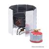 Foldable Aluminum Alloy Camping Stove Wind Screen Durable Ideal For Outdoor Hiking Picnic