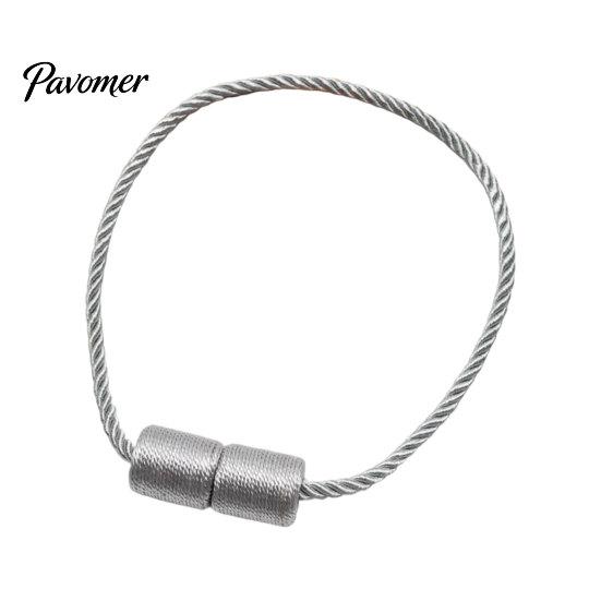 No Drill Curtain Tiebacks Magnetic Tiebacks, Modern Simple Rope Tie Backs, Elegant Decorative Drapes Weave Holdbacks for Home Bedroom Office