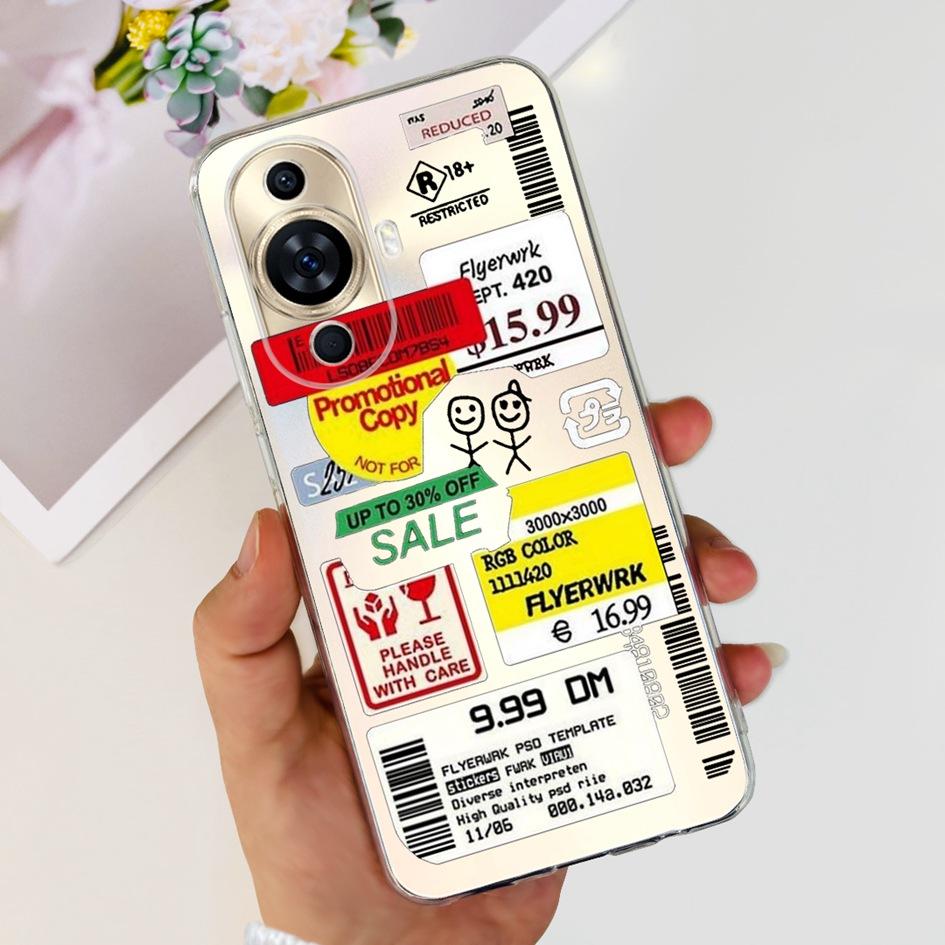 For Huawei Nova 11 Case 2023 Fashion Transparent Silicone Soft Phone Back Cover For Huawei Nova11 Ultra GOA-AL80 Nova 11Pro Capa
