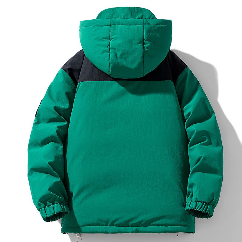 Můžete nosit pánské bavlněné vatované oblečení, zesílené teplé krátké bavlněné vatované oblečení v zimě a korejskou verzi bavlněných vatovaných bund pro muže.