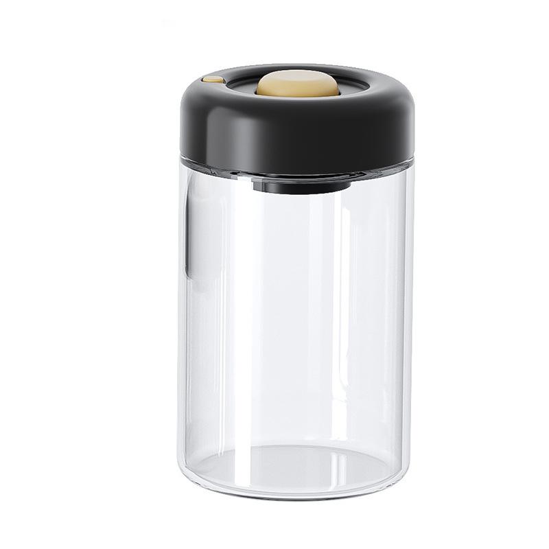 Coffee Beans Vacuum Sealed Tank Transparent Glass Food Storage Jars Household Moisture-Proof Air Extraction Airtight Container