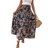 2025 Spring/Summer Women's Casual Midi Skirt - Comfortable Beach Print