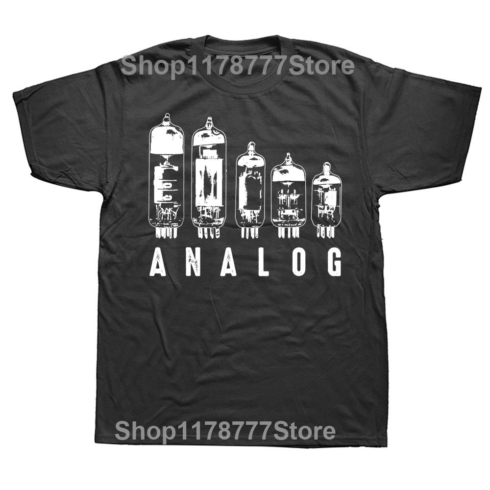 

Novelty Cool Analog Vacuum Tubes Funny Electron Valve Lover T Shirts Streetwear Short Sleeve Birthday Gifts Summer Style Tshirt 4XL