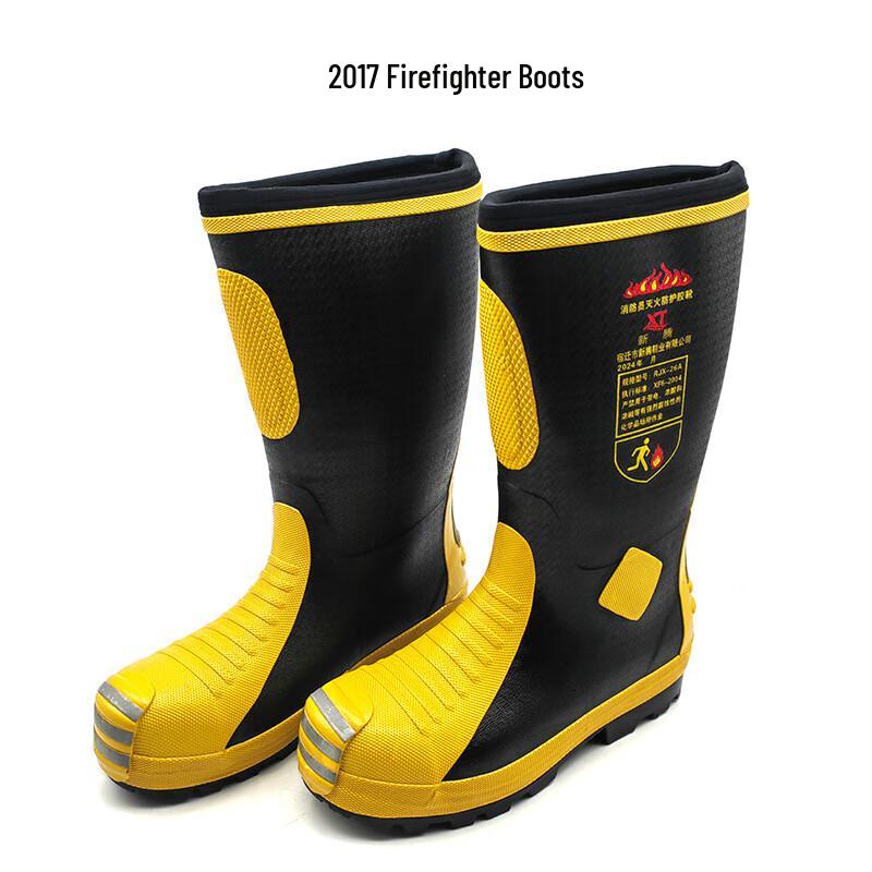 OLOMM High-Top Firefighter Safety Boots