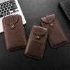 Universal 7.2" Ultra-Thin Leather Waist Pack for Phones with Card Holder