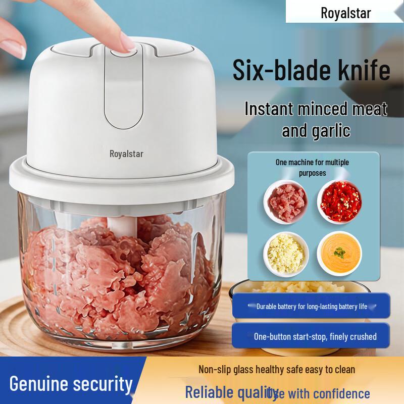 Royalstar Electric Garlic Masher & Meat Grinder