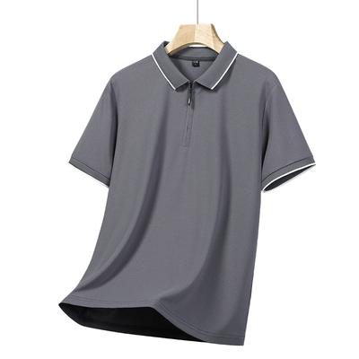 Camisa Polo Casual de Verano para Hombre Versátil de Negocios Estilo Masculino Camiseta Casual de Verano Holgada con Cuello de Manga Corta
