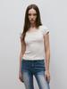 KITTY POTTERY [2Pack] Classic Soft Deep Square Neck T-Shirt [10 Colors] (E Type)
