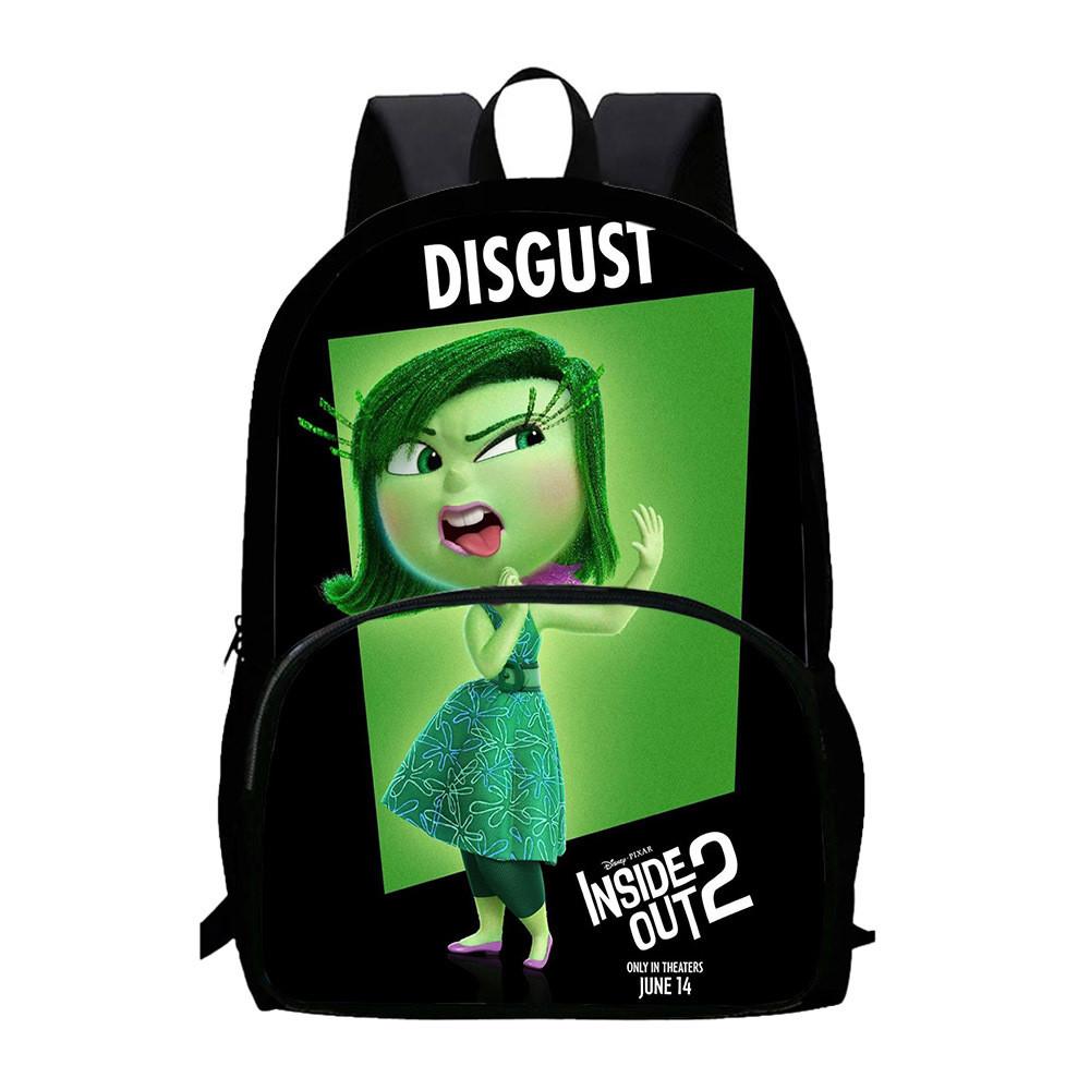 Inside Out 2 Student Backpack Large Capacity Oxford Cloth School Bag Unisex