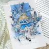 MòMò Ice Crystal 3D Laser Gold Feather Stickers for Journals - Borderless, 8 Styles