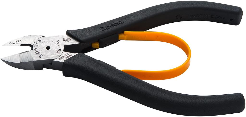 Three Peaks Giken Cable Tie Depth Height Width 5cm KB-125S 2-Way Nippers, 125mm, Body 0.85cm, Body 13.6cm, Body
