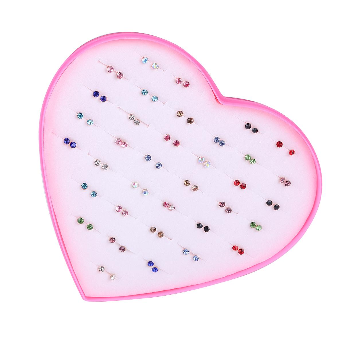 36 пар/компл. эмалированные серьги-гвоздики, комплект серег для женщин и девочек с серьгами в форме сердца, ювелирные изделия