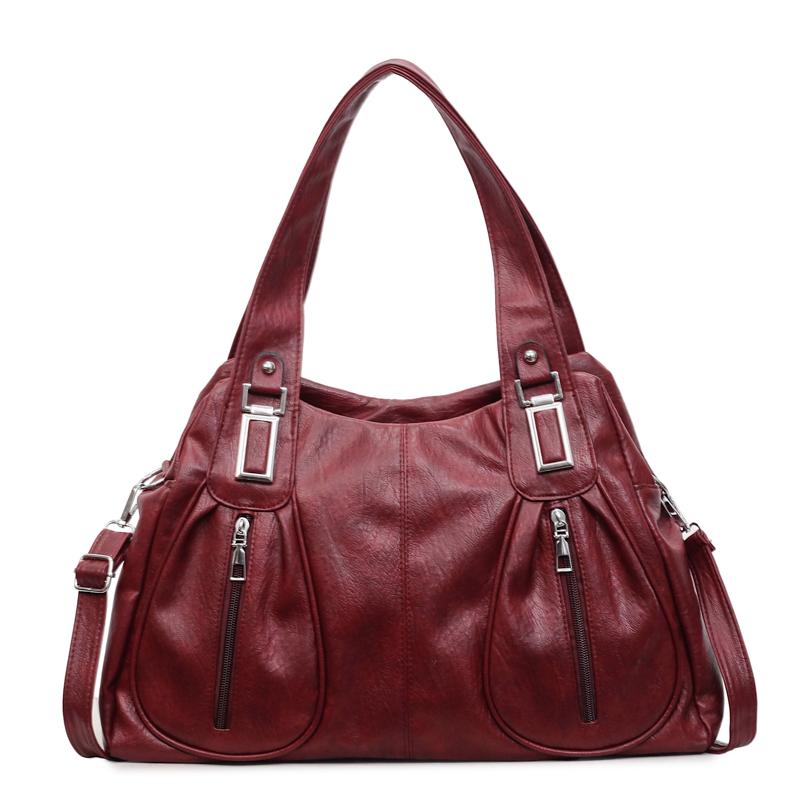 

Brand Women Soft Leather Tote Bag Large Capacity Luxury Shoulder Crossbody Bags Fashion Female Handbags Purse 42cm 12cm 26cm