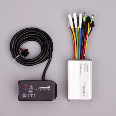 24/36/48V 350W E-bike Controller med LED-display Justerbar Vattentät Elektrisk Skoter Cykel Borstlös Motor Hastighetsregulator E-bike Tillbehör
