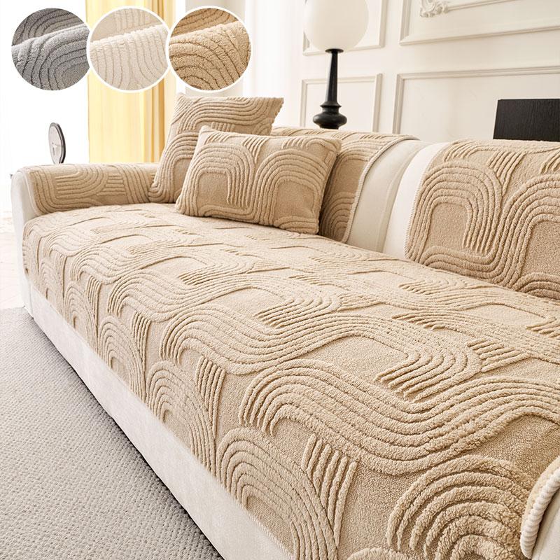 1PC-High end sofa cushion for all seasons, simple and modern anti slip sofa cover, winter seat cushion cover cloth