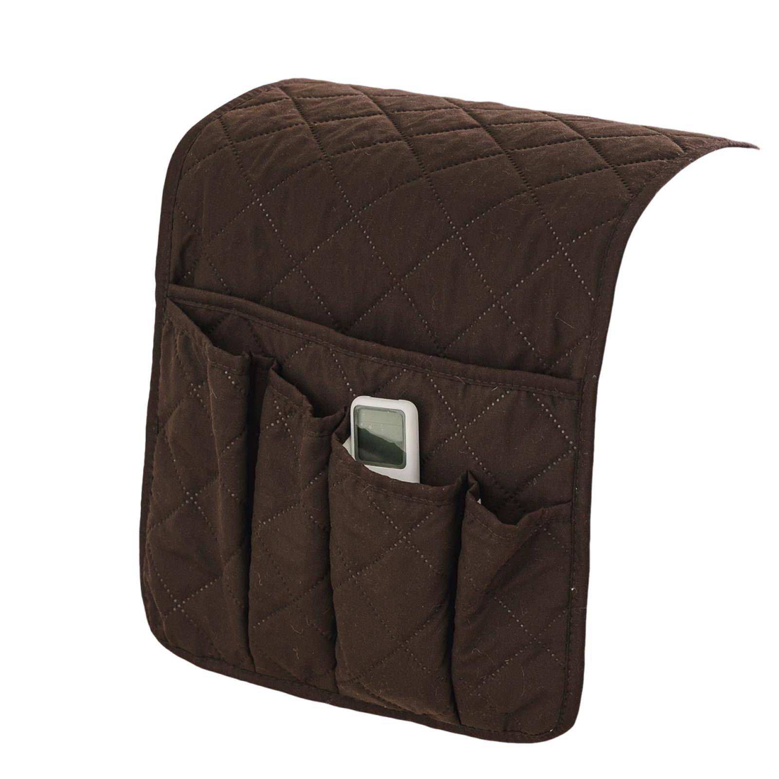 1шт водоотталкивающий чехол для подлокотника дивана клетчатый чехол для подлокотника кресла с сумкой для хранения для чехла для мебели в гостиной кофейный 1700₽