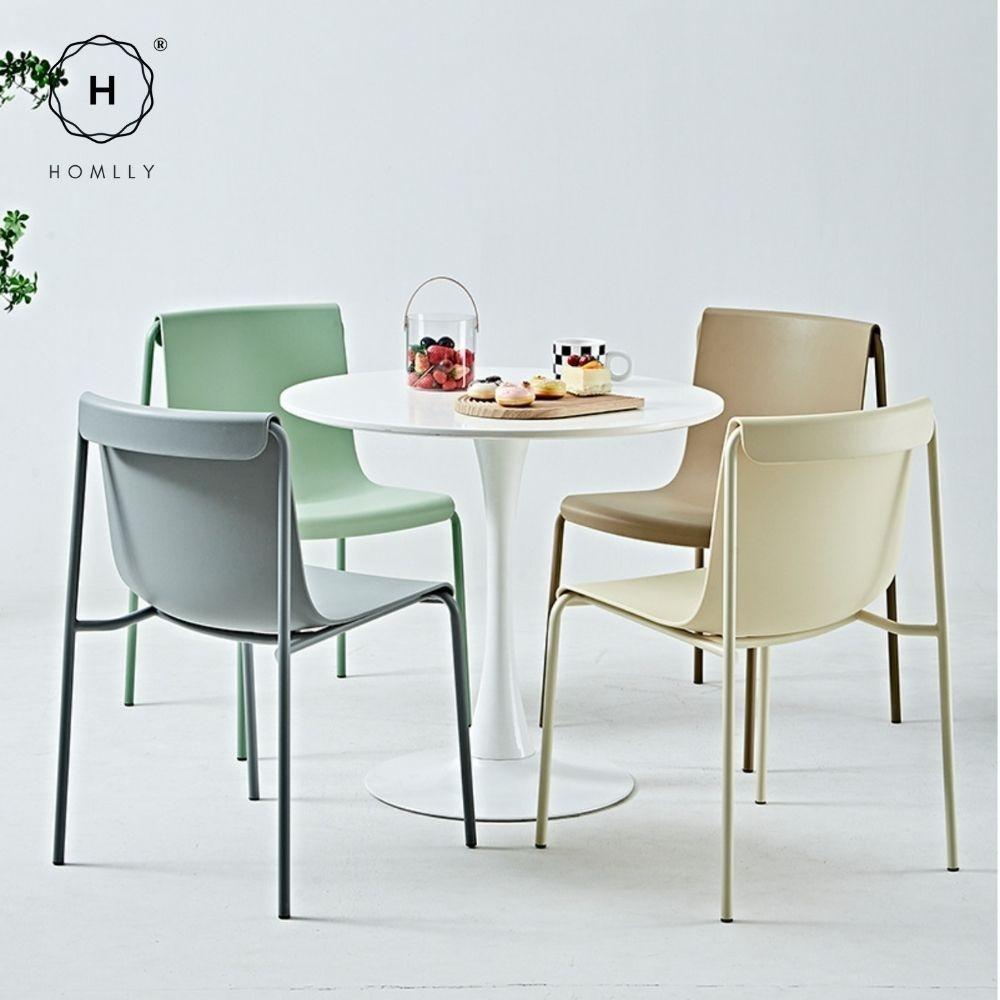 Homlly Lema Outdoor Stackable Chair (2PCS SET)