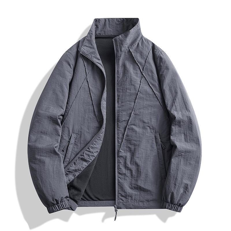 Men's Collar Jacket, Fashionable and Versatile, Casual and Loose Jacket, Sunscreen Clothes