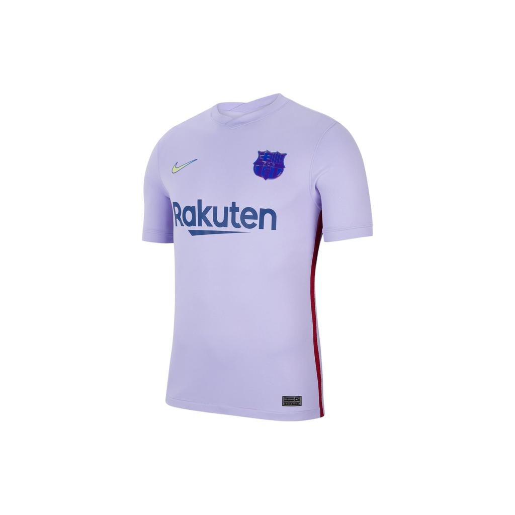 Nike Football Short Sleeve Jersey Supporter Edition 21-22 Season Barcelona Away Men Tops Pulse-Purple CV7890-581