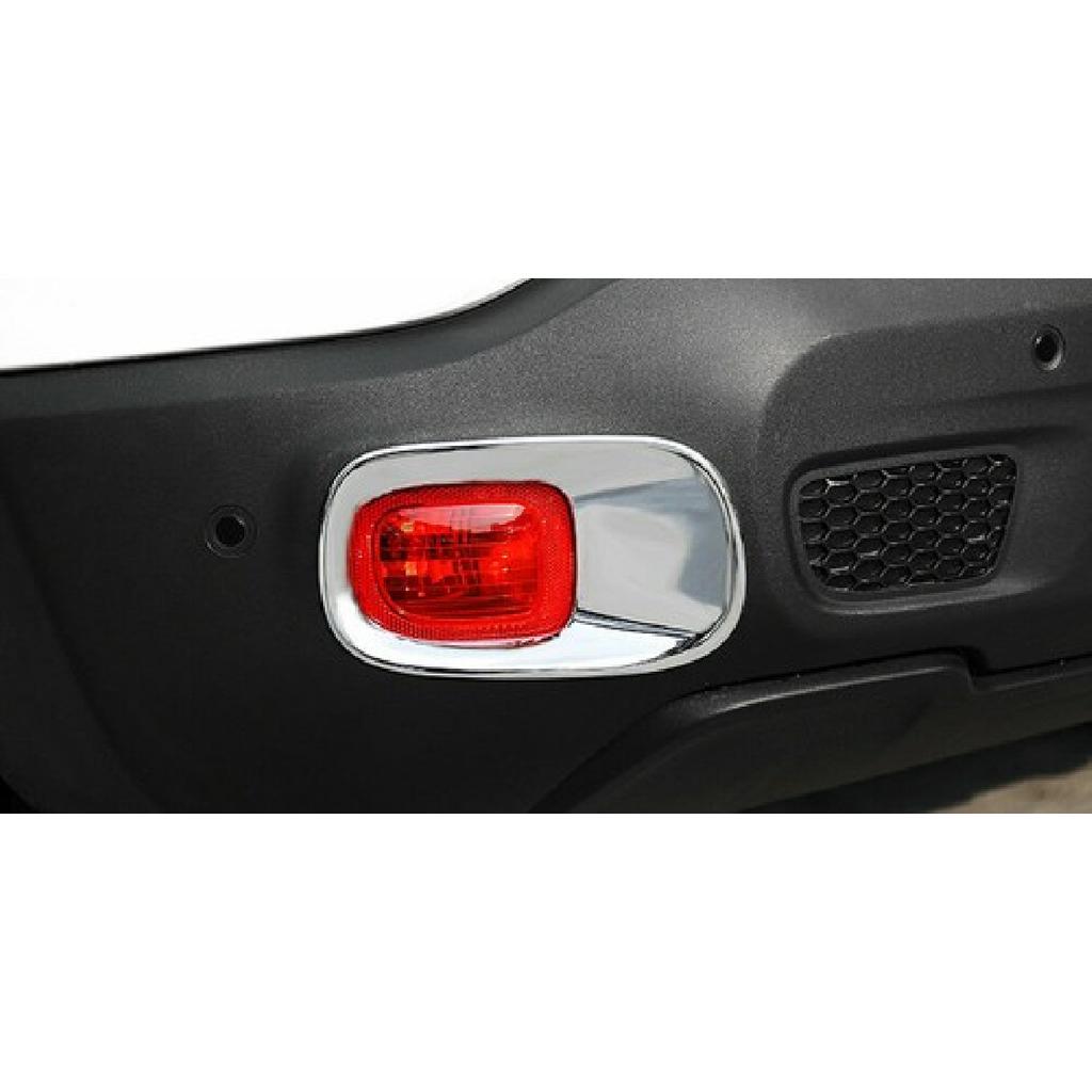 Chrome Rear Fog Light Lamp Cover Trim Frame For Jeep Renegade 2016+ Accessories
