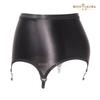 Sexy Luxury Metal Gourd Buckle Women's Oil Glossy Suspender Belts Female Elastic Garters Buttocks Skirt Underwear Sleepwear
