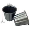 Canele Mold, Cannele Muffin Cup, 20Pcs Non-Stick Cannele Mould Gray-Black Canneles