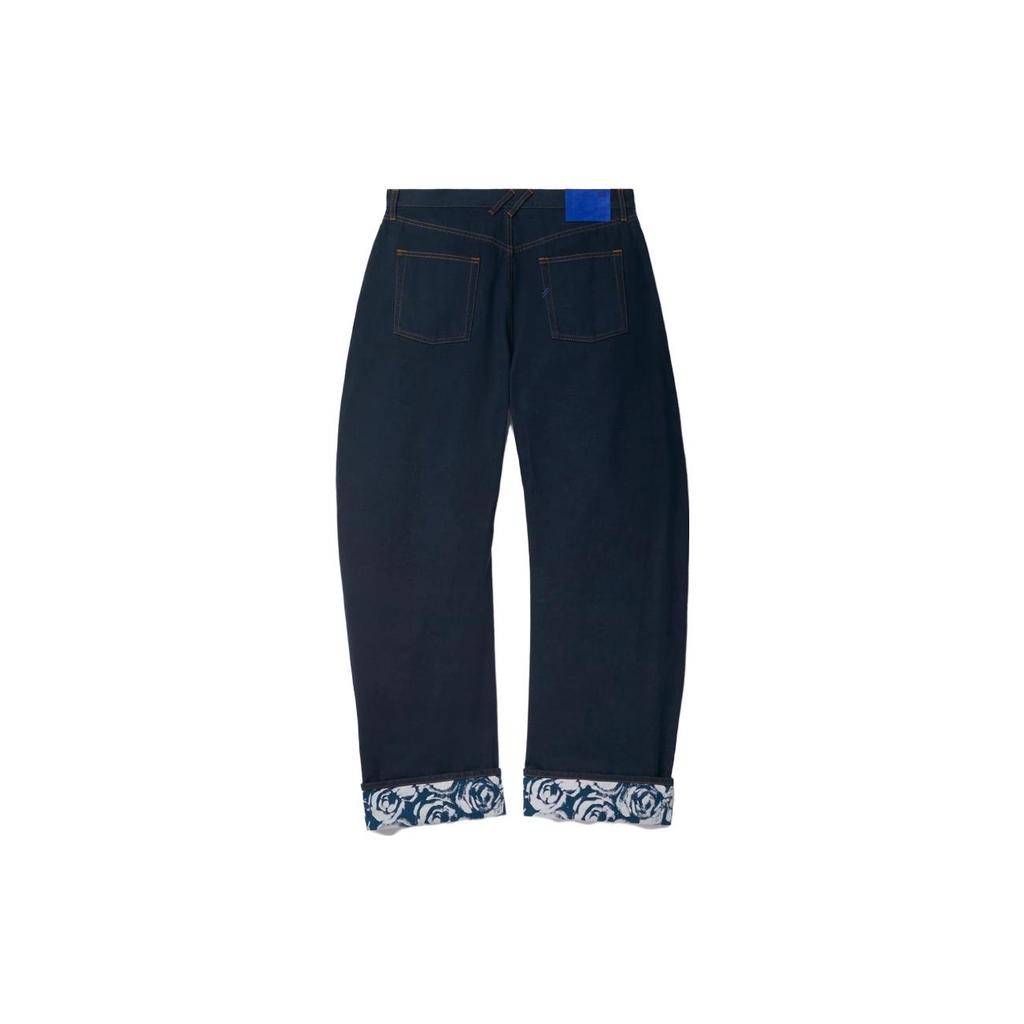 Burberry Rose Printed Turn-Up Brim Jeans Men's 80807791