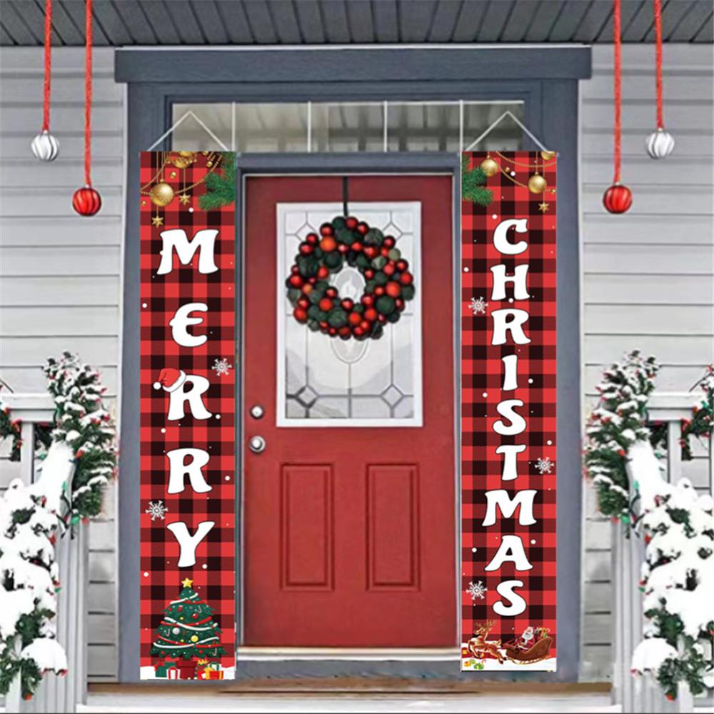 70.8 X 11.8" Couplets For Xmas Decor Hanging Home Yard Door Wall MERRY CHRISTMAS