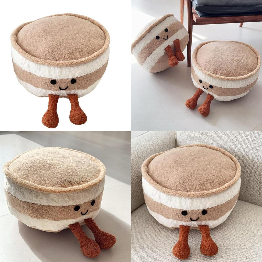 Süßes Kuchen-Plüschkissen für die Heimdekoration Weiches kurzes Plüschkissen für Sofa, Wohnzimmer, Bett