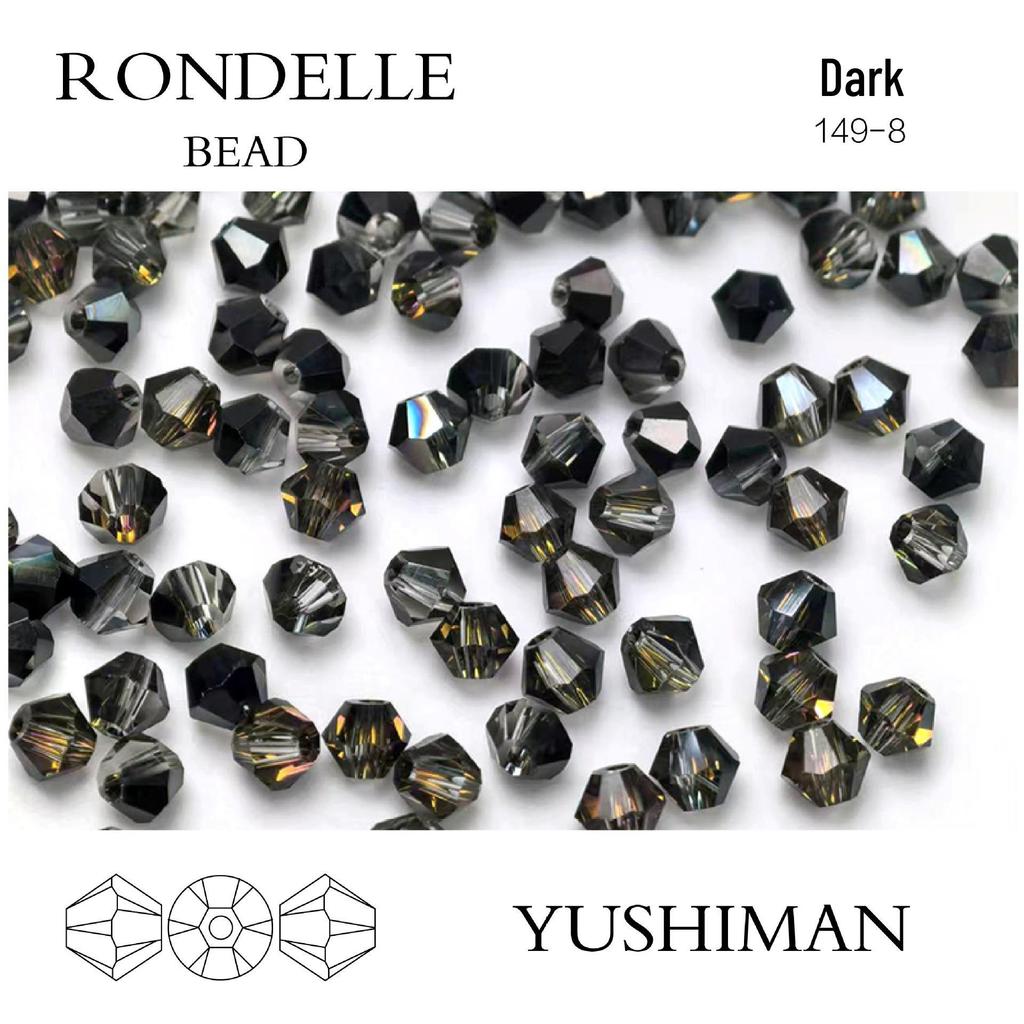 4mm Rhombus Beads - 200 Czech Quality Double Crimp Top Beads for DIY, Shuttle Weaving, and Embroidery