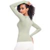 Nessaj Yoga Shirts mit Daumenloch Damen Langarm Sport Fitness Top Schnelltrocknendes Lauf-T-Shirt
